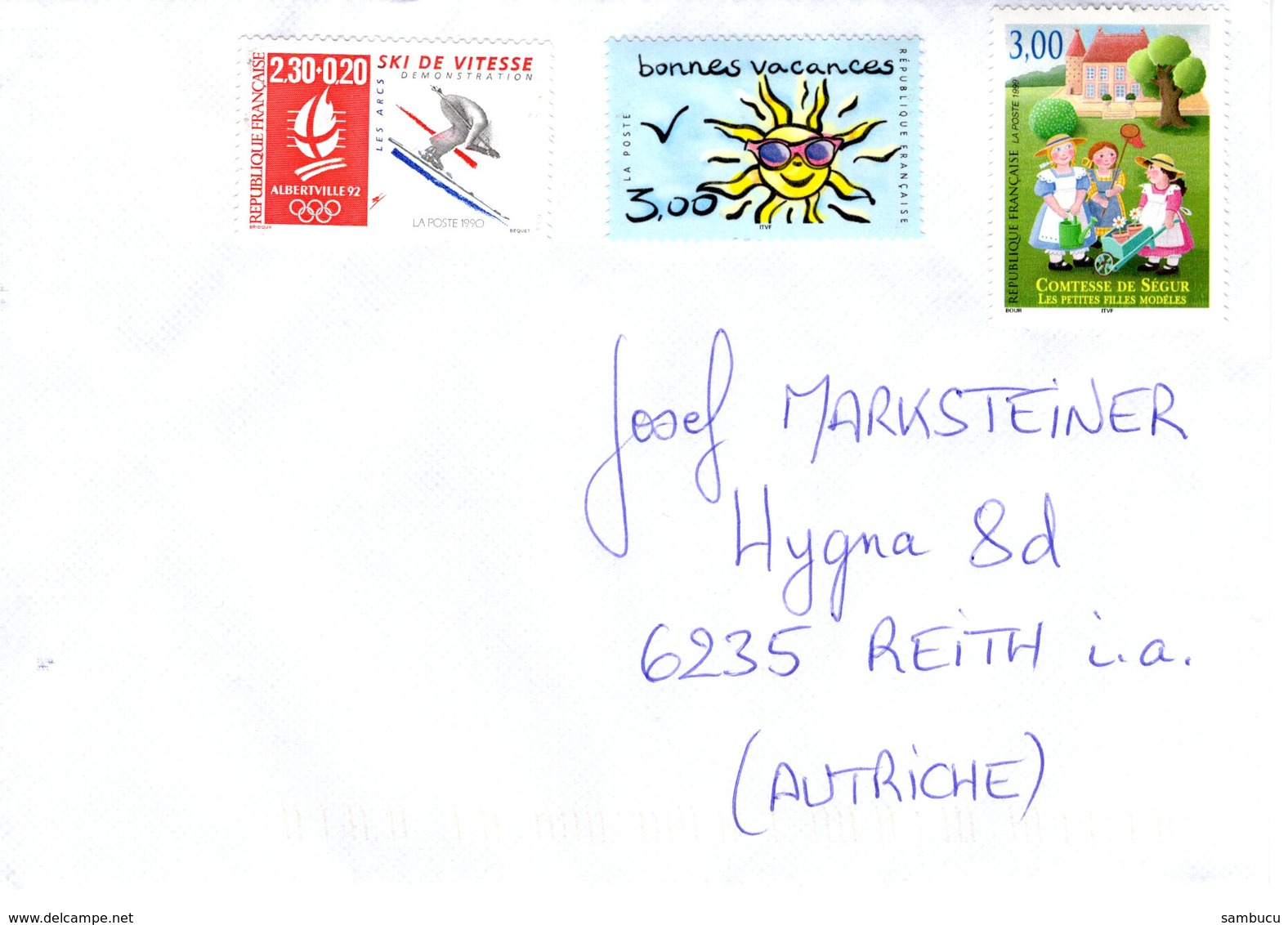 Auslands- Brief Von 77380 Combs La Ville Mit 8,30 Franc Unentwertet 2019 - 2018-2023 Marianne L'Engagée