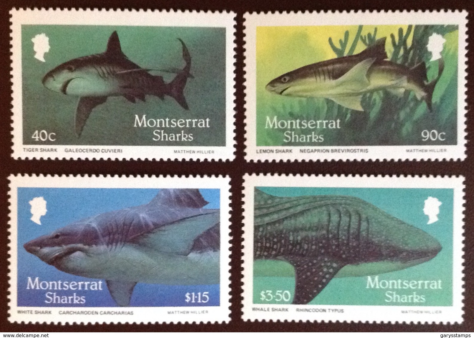 Montserrat 1987 Sharks Fish MNH - Fische