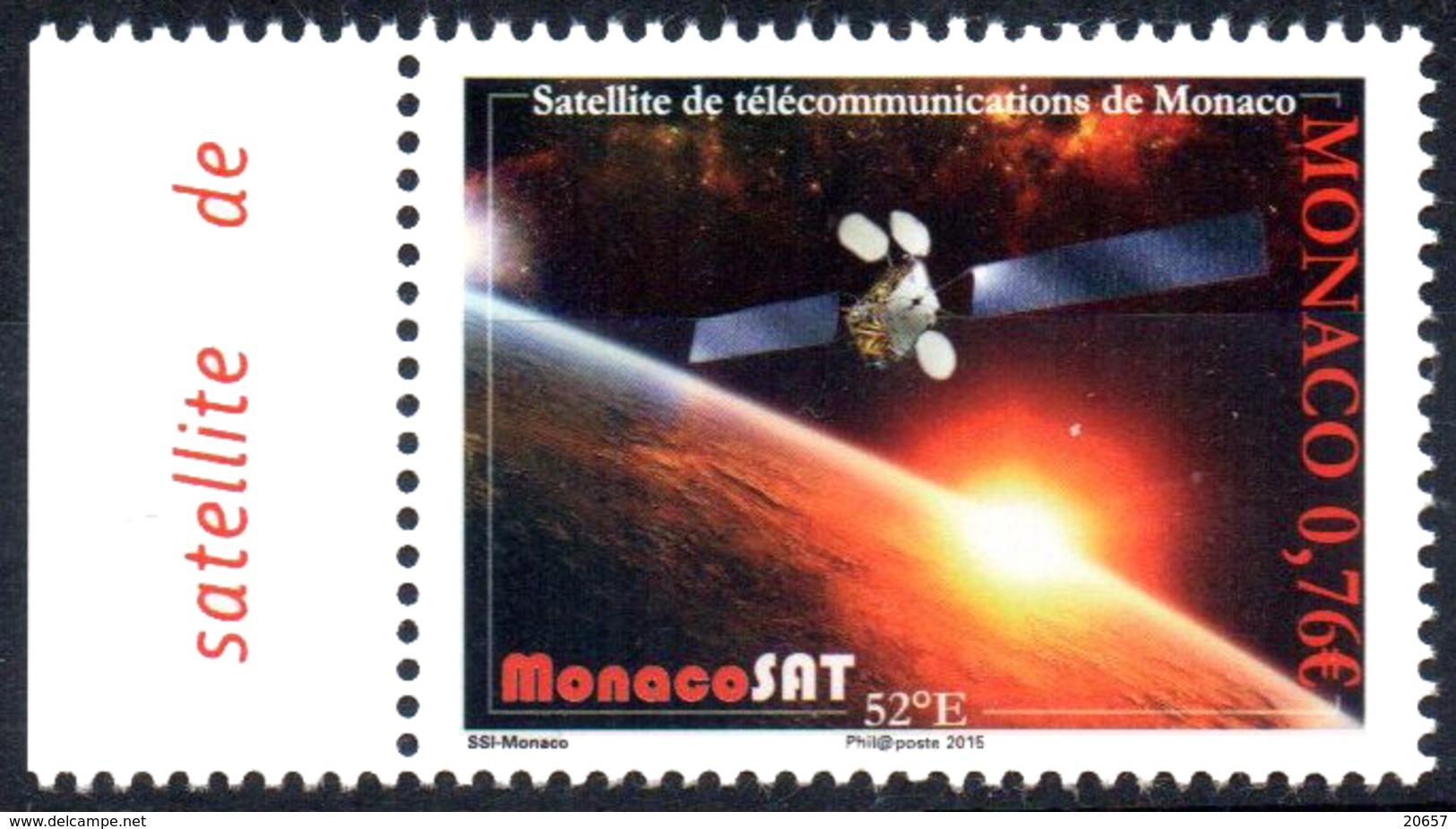 Monaco 2972 Satellite De Télécom - Europe