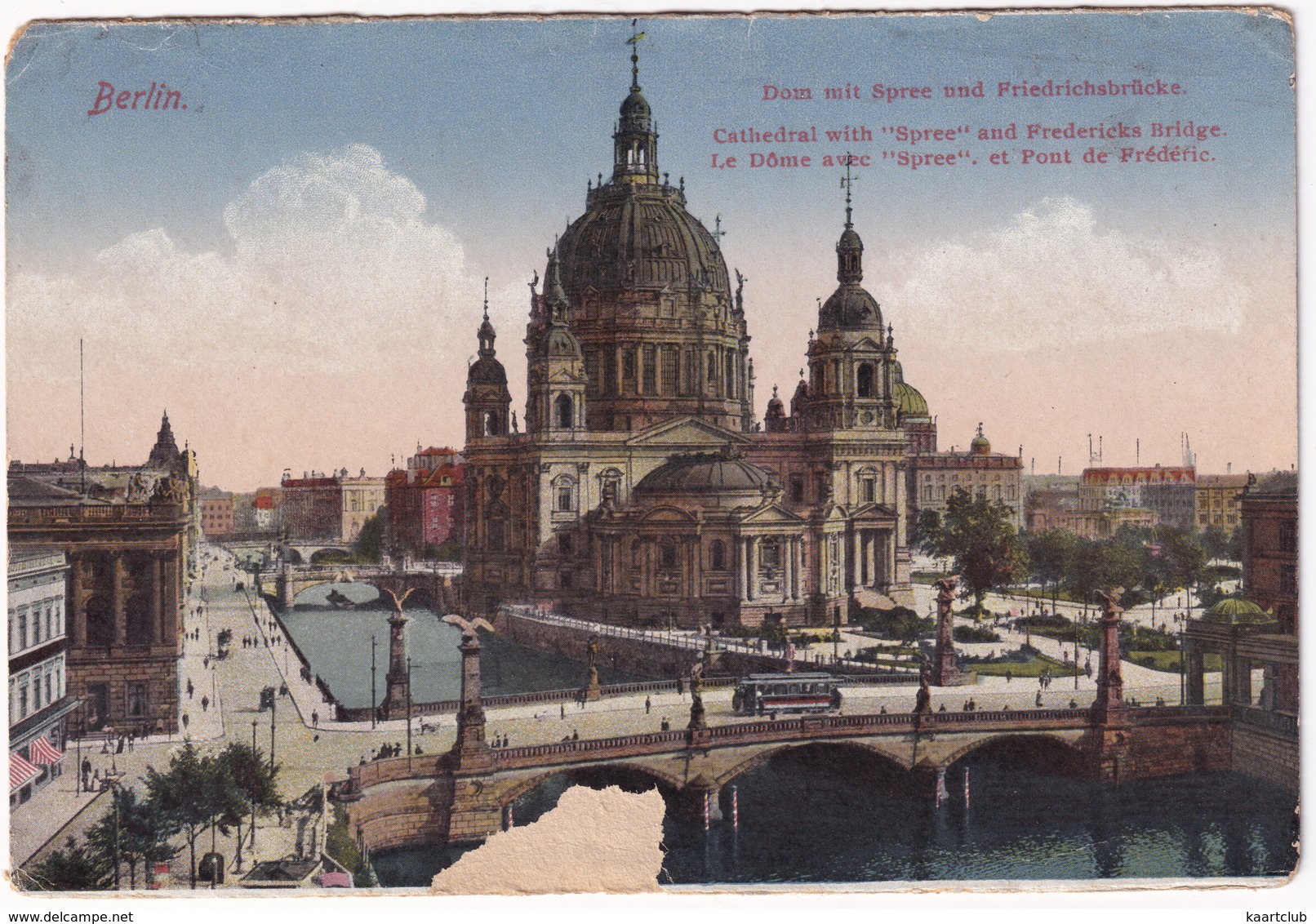 Berlin - Dom Mit Spree Und Friedrichsbrücke - Tram/Straßenbahn - Mitte