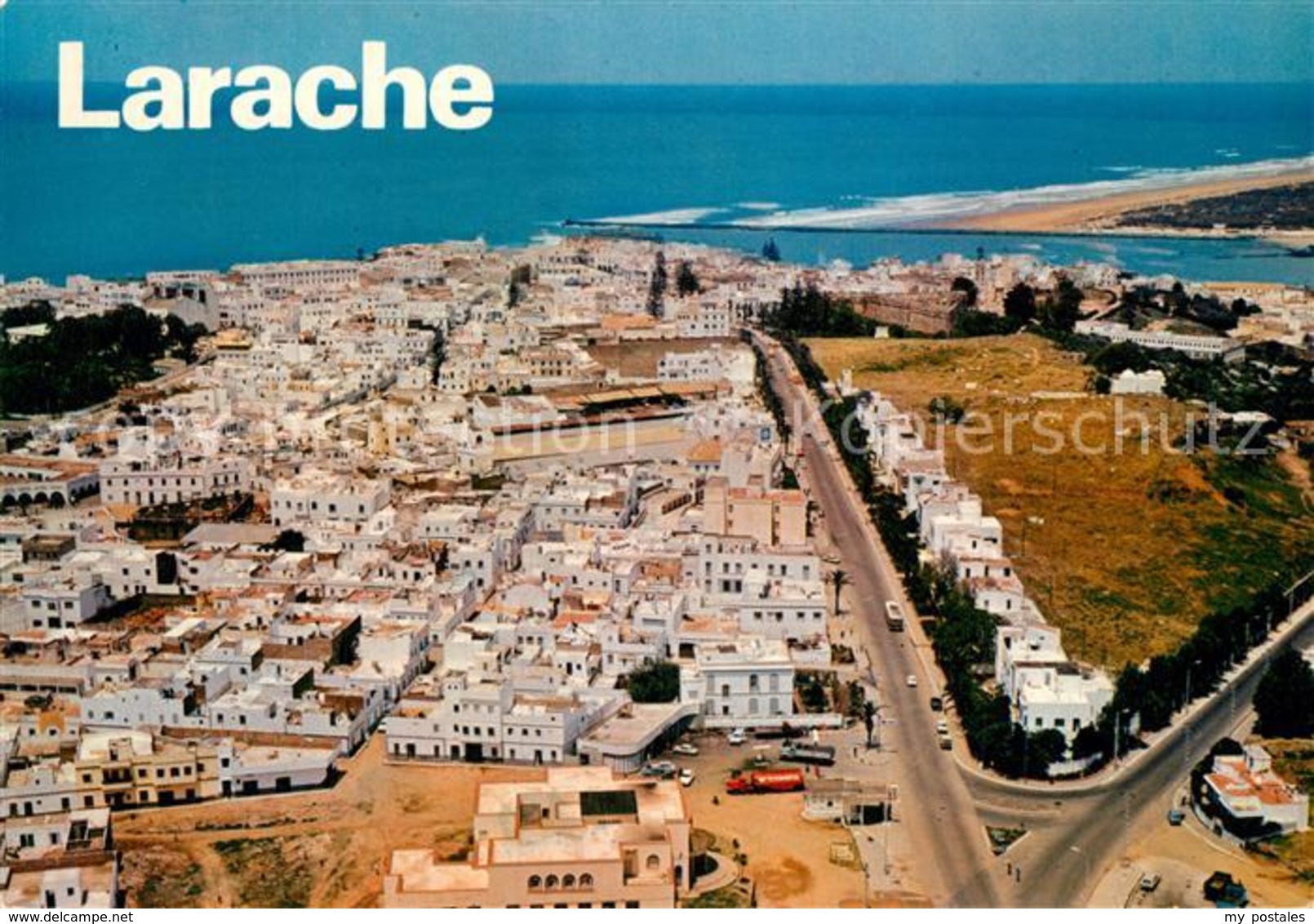 73374408 Larache Avenue Mohammed V Vue Aérienne Larache - Autres & Non Classés