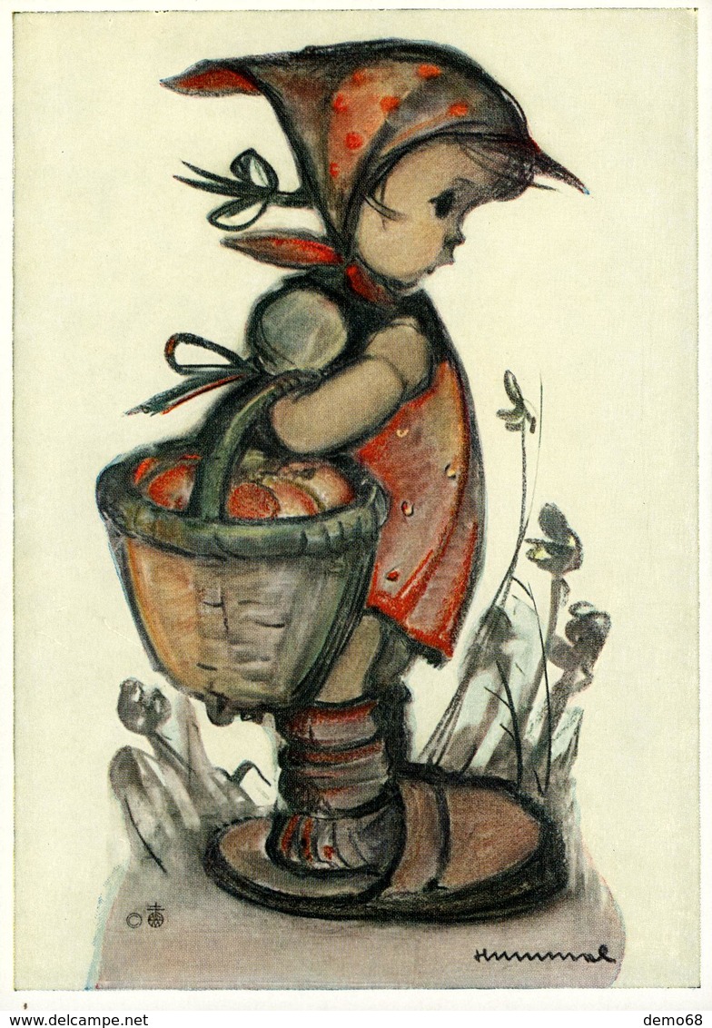 Illustrateur HUMMEL Fantaisie  Chaperon Rouge Panier De Pommes - Hummel