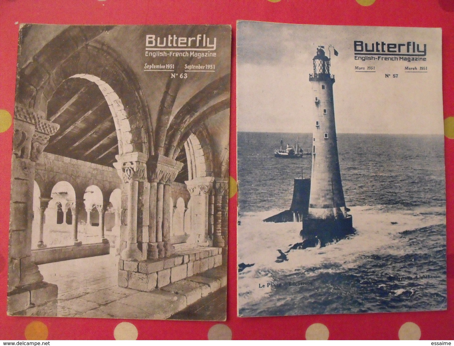 16 Revues Butterfly, English-French Magazine. Revue Pédagogique1951-1955 - Instructional