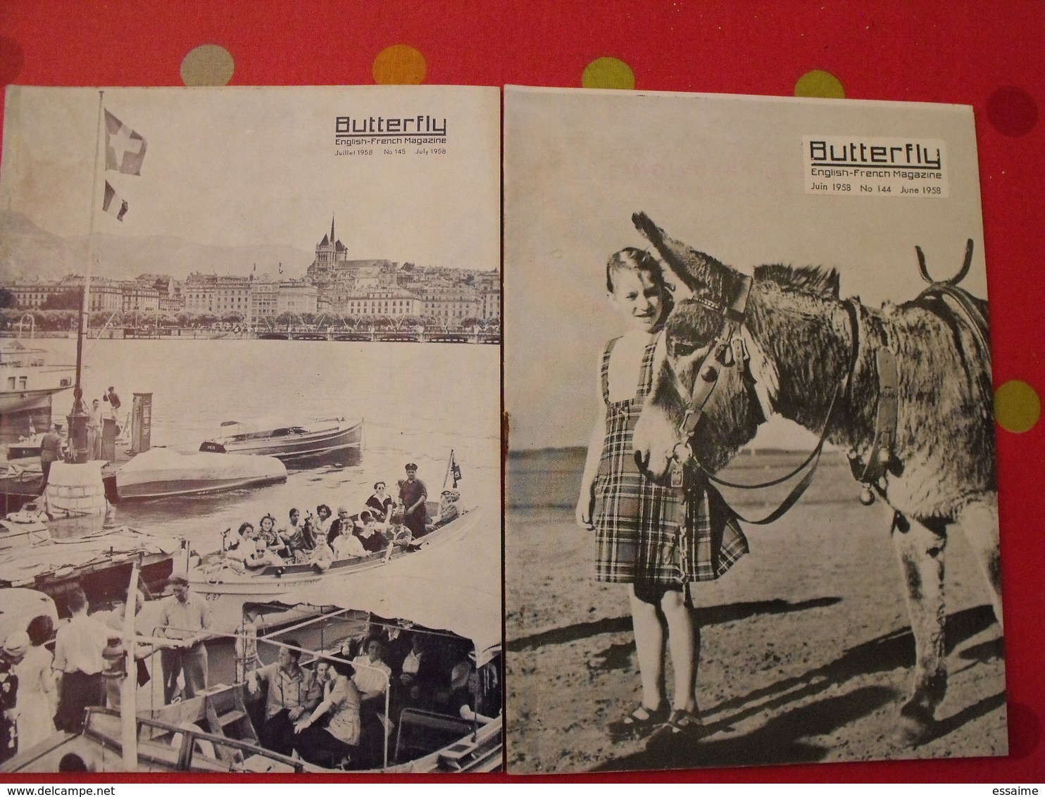 16 Revues Butterfly, English-French Magazine. Revue Pédagogique1958-1960 - Pédagogie