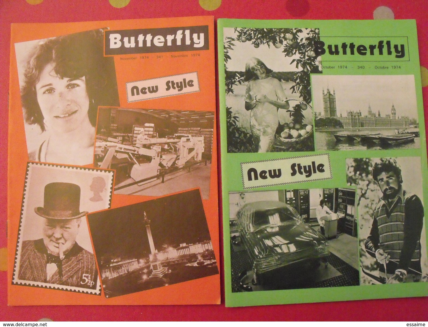 16 Revues Butterfly, English-French Magazine. Revue Pédagogique1963-1976 - Pédagogie