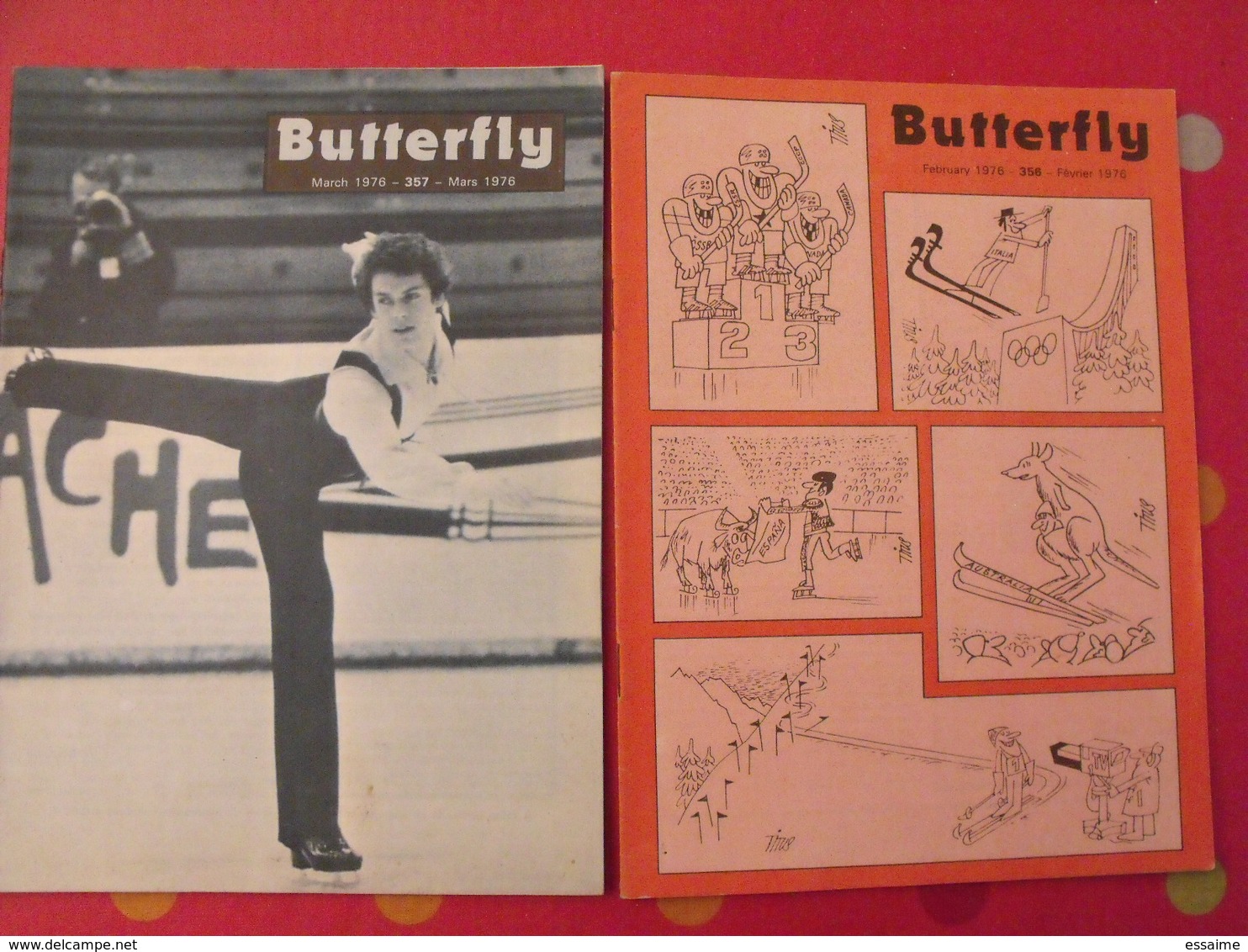 16 revues butterfly, English-French Magazine. revue pédagogique1963-1976