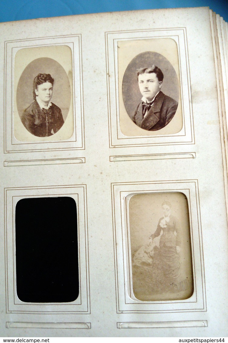 Magnifique Album 81 CDV Original sur une Famille d'Avranches 50300 dans la Manche - Photo Allix, Hay, Yvondi, 1880's