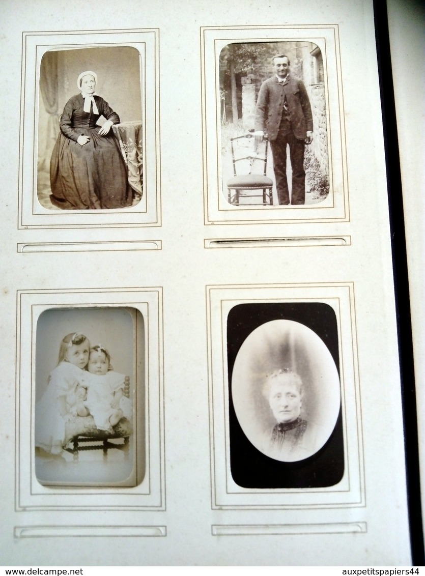 Magnifique Album 81 CDV Original sur une Famille d'Avranches 50300 dans la Manche - Photo Allix, Hay, Yvondi, 1880's