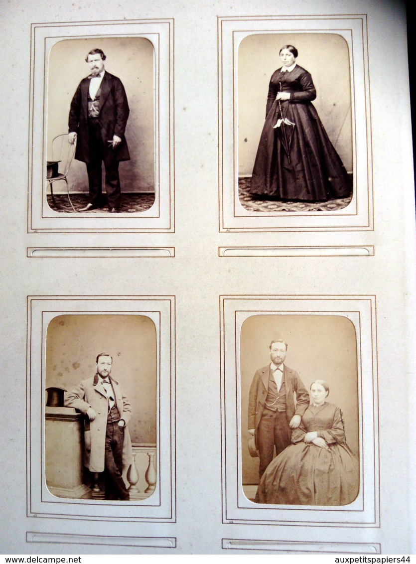 Magnifique Album 81 CDV Original sur une Famille d'Avranches 50300 dans la Manche - Photo Allix, Hay, Yvondi, 1880's