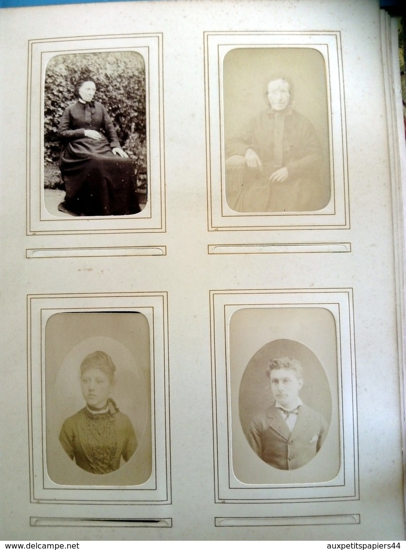 Magnifique Album 81 CDV Original sur une Famille d'Avranches 50300 dans la Manche - Photo Allix, Hay, Yvondi, 1880's