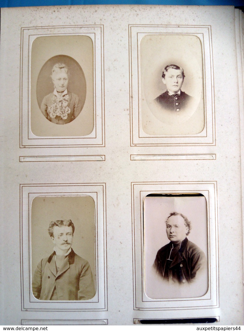 Magnifique Album 81 CDV Original sur une Famille d'Avranches 50300 dans la Manche - Photo Allix, Hay, Yvondi, 1880's