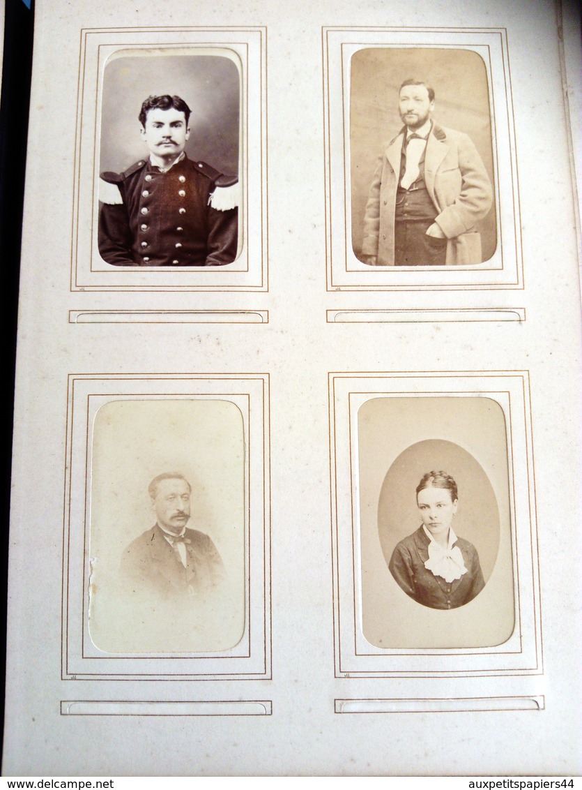 Magnifique Album 81 CDV Original sur une Famille d'Avranches 50300 dans la Manche - Photo Allix, Hay, Yvondi, 1880's