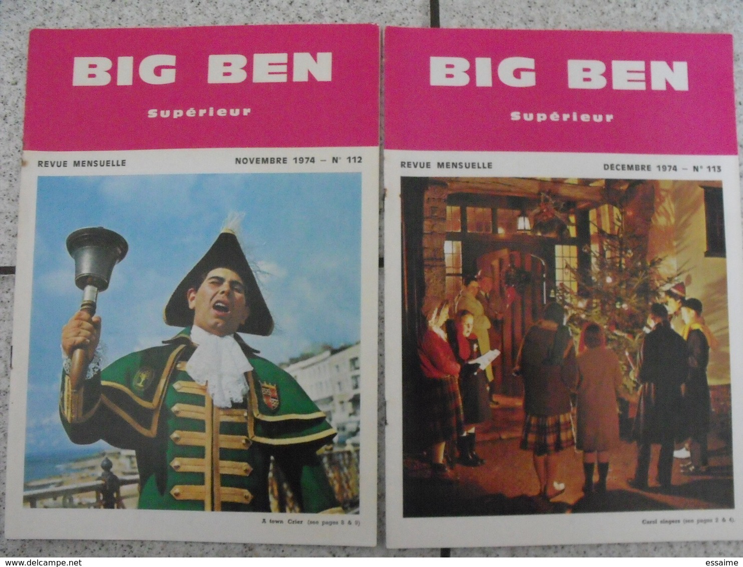 15 Revues Big Ben, English-French Magazine. Revue Pédagogique1974-1984 - Pedagogia