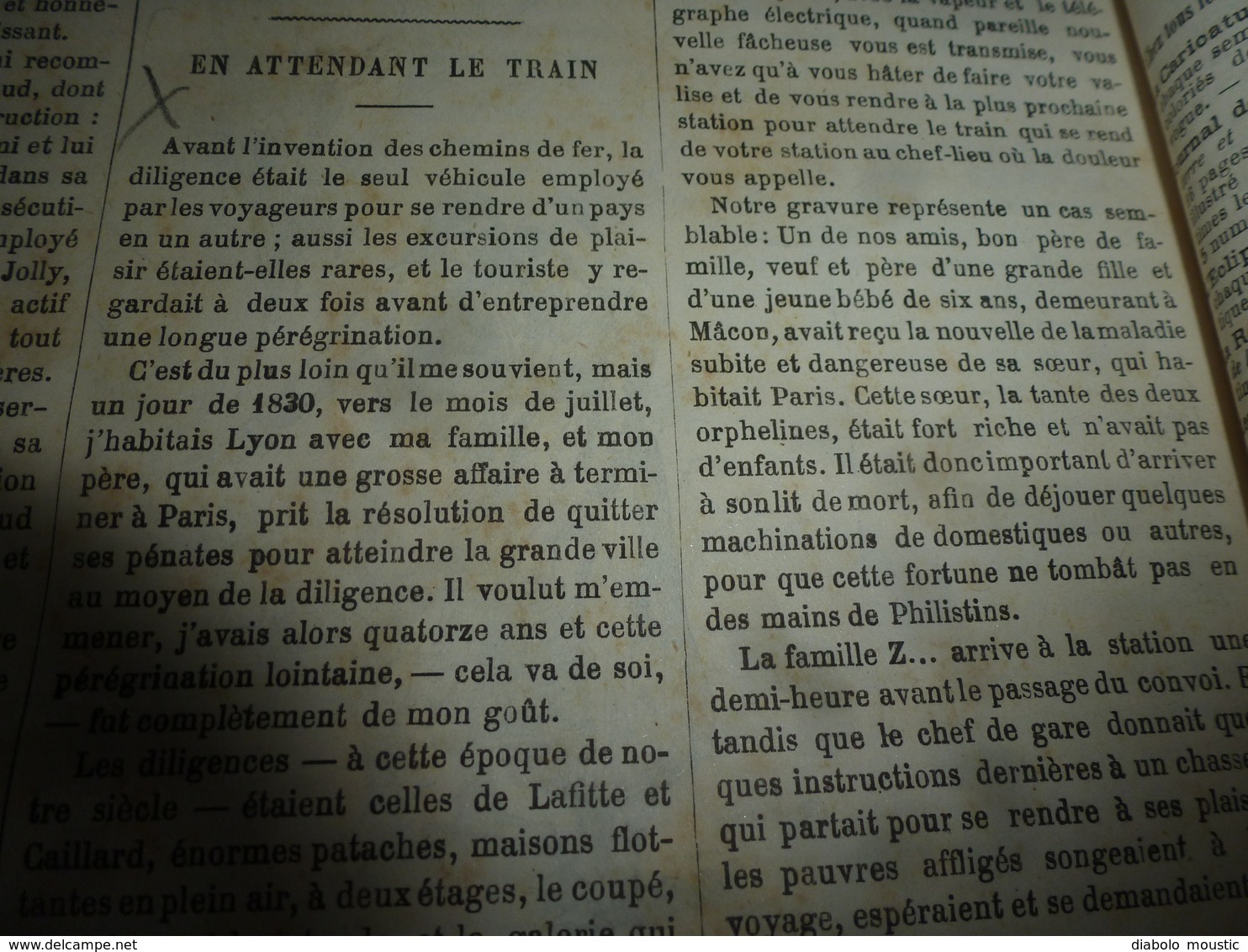 1882 JDV : Les supplices en ANNAM (Vietnam); Chemin-de-fer (En gare);Trouvaille sur le navire naufragé ANNIE ARBID;etc