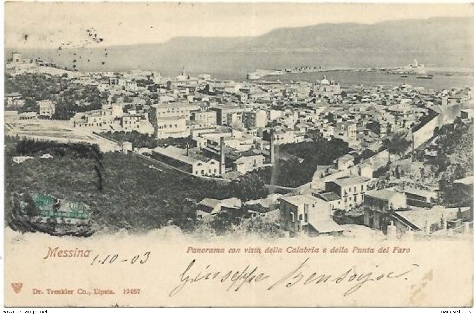 ITALIE.  MESSINA. LOT DE 3 CARTES DE 1903 - Messina