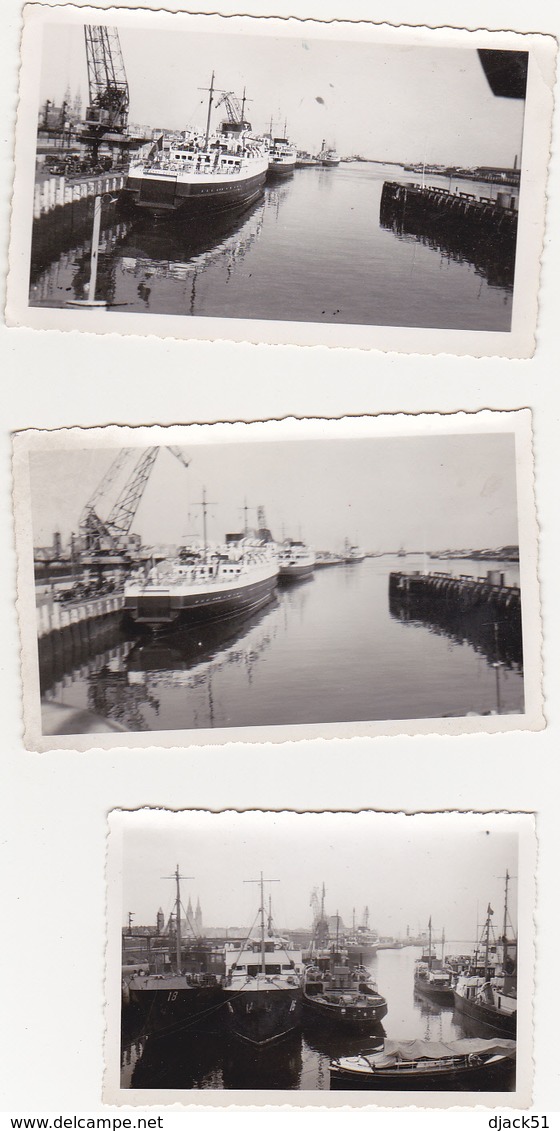 Lot De 6 Photographies Amateur / Bateau, Péniche (Boat, Barge, Boot, Hausboot) (Provenance Belgique) - Bateaux