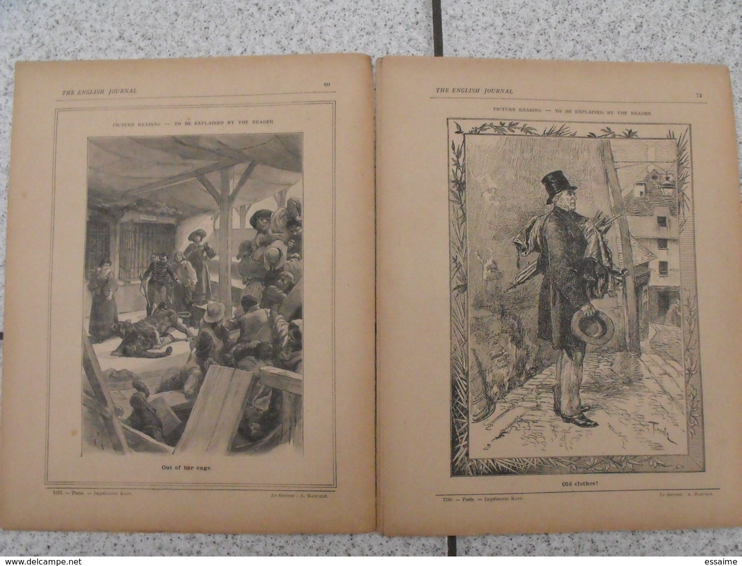 lot de 18 revues pédagogiques The English journal. n° 1 à 18. 1913-1914. journal anglais pour les jeunes français