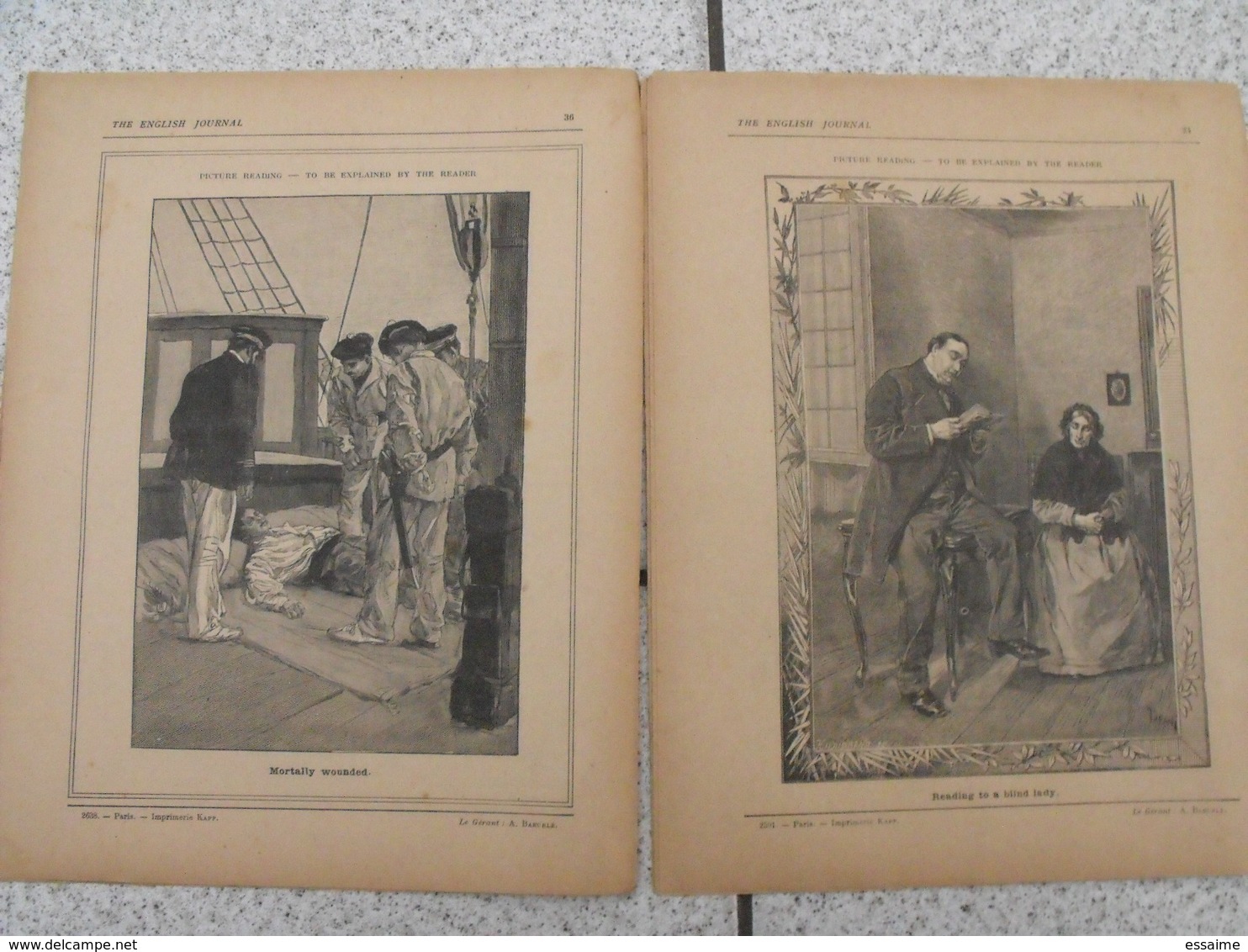 lot de 18 revues pédagogiques The English journal. n° 1 à 18. 1913-1914. journal anglais pour les jeunes français