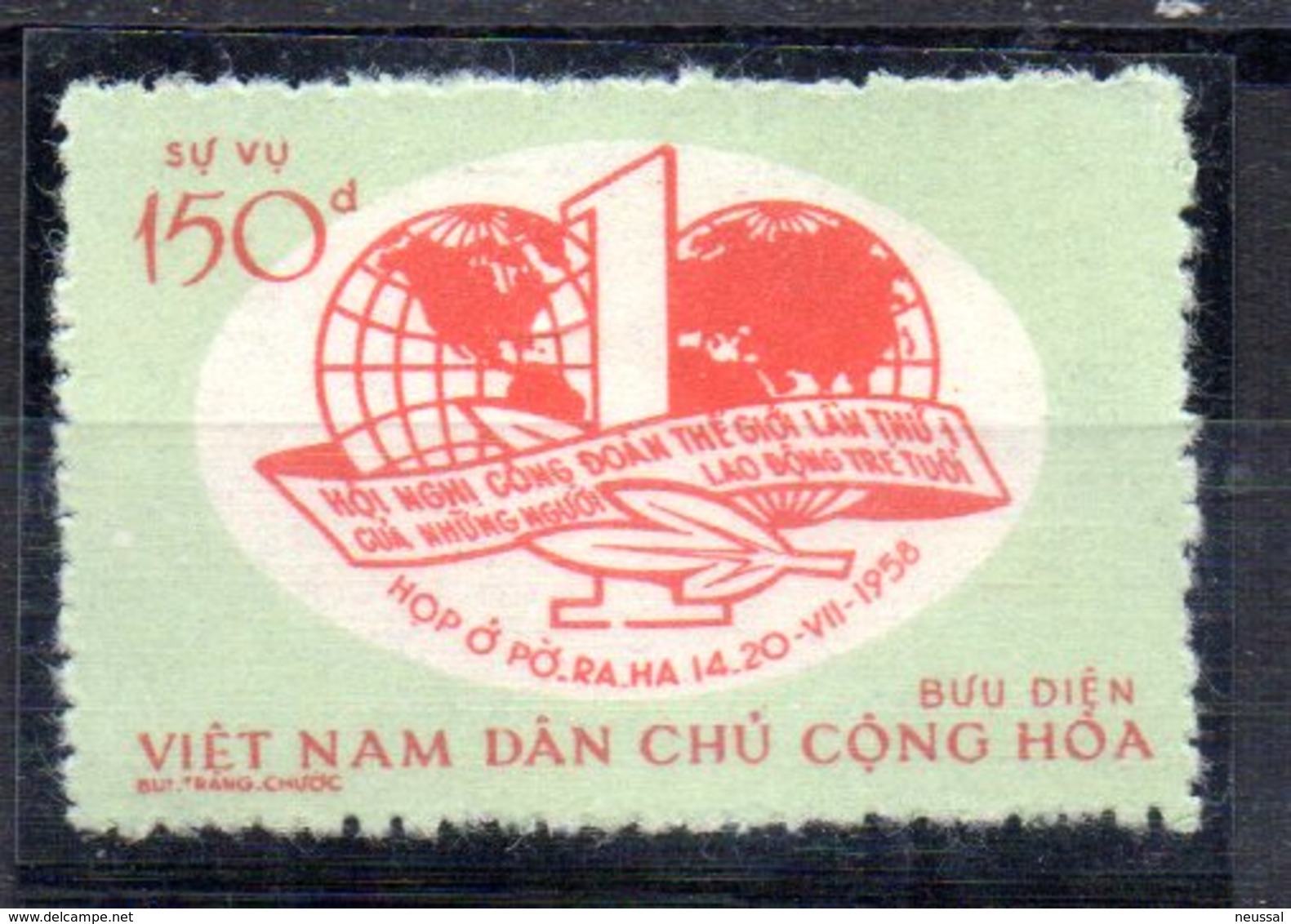 Sello  Nº Service 6  Vietnam Norte - Vietnam