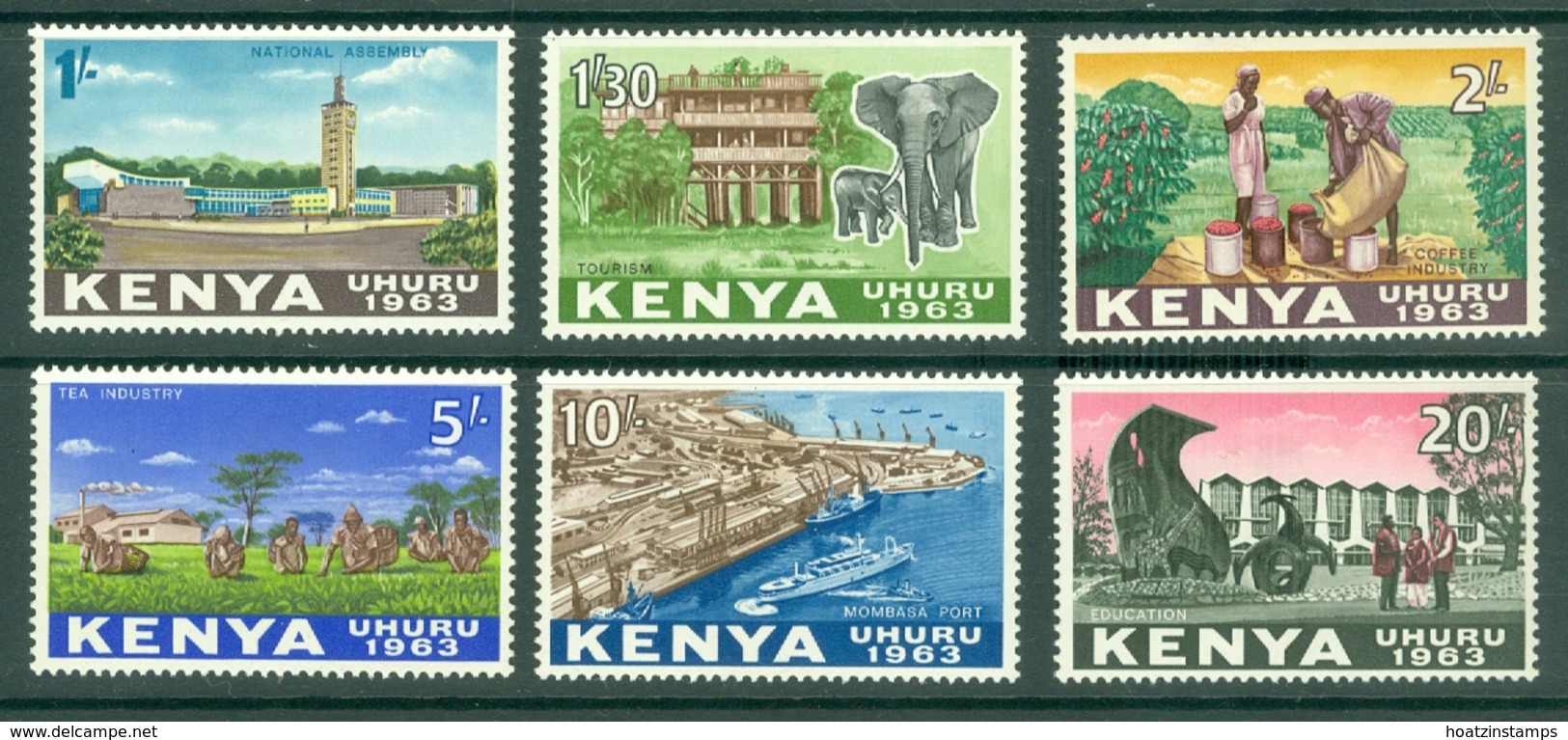 Kenya: 1963   Independence Set  SG1-14    MH - Kenya (1963-...)