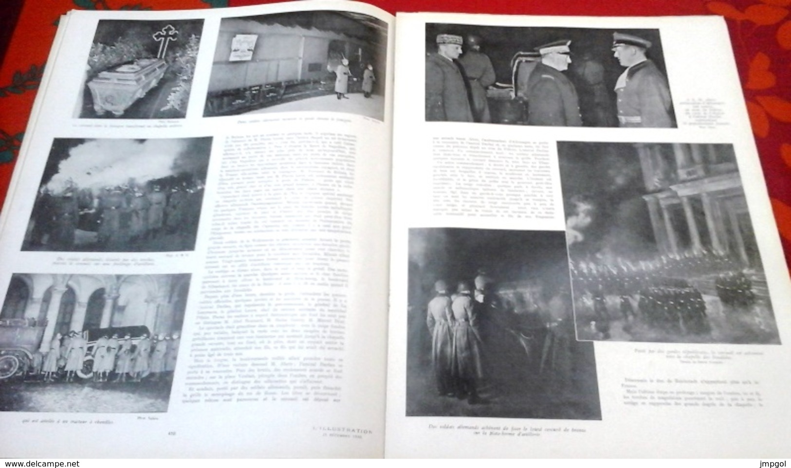 WW2 L'Illustration N°5102 Décembre 1940 Retour Cendres Aiglon,Propagande Communications Général De Gaulle  Dakar - L'Illustration