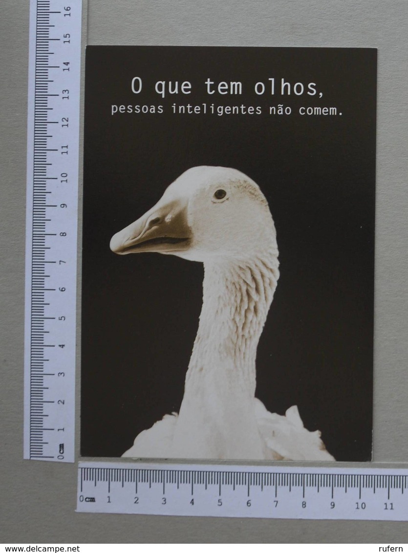 BRAZIL - O QUE TEM OLHOS -  PESSOAS INTELIGENTES NÃO COMEM -   2 SCANS    - (Nº30044) - Belo Horizonte