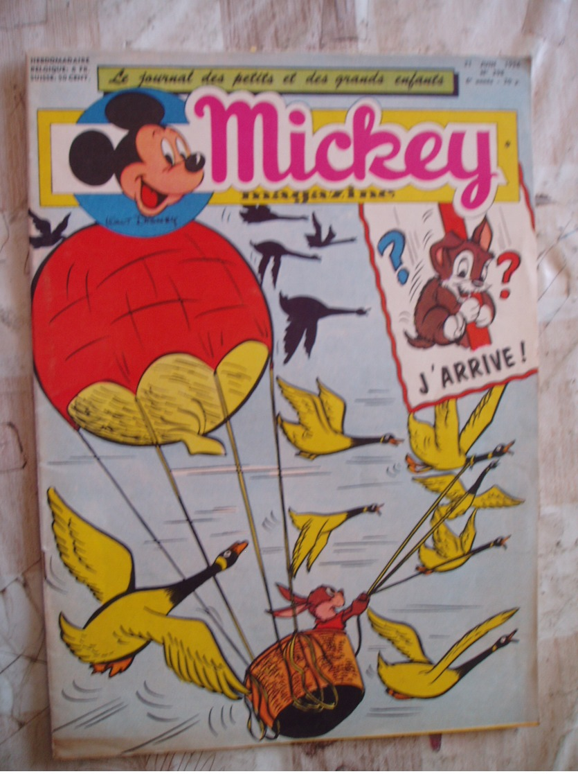 MICKEY MAGAZINE NO 298-06/1956-RC DIVERS-ED.BELGE - Other & Unclassified