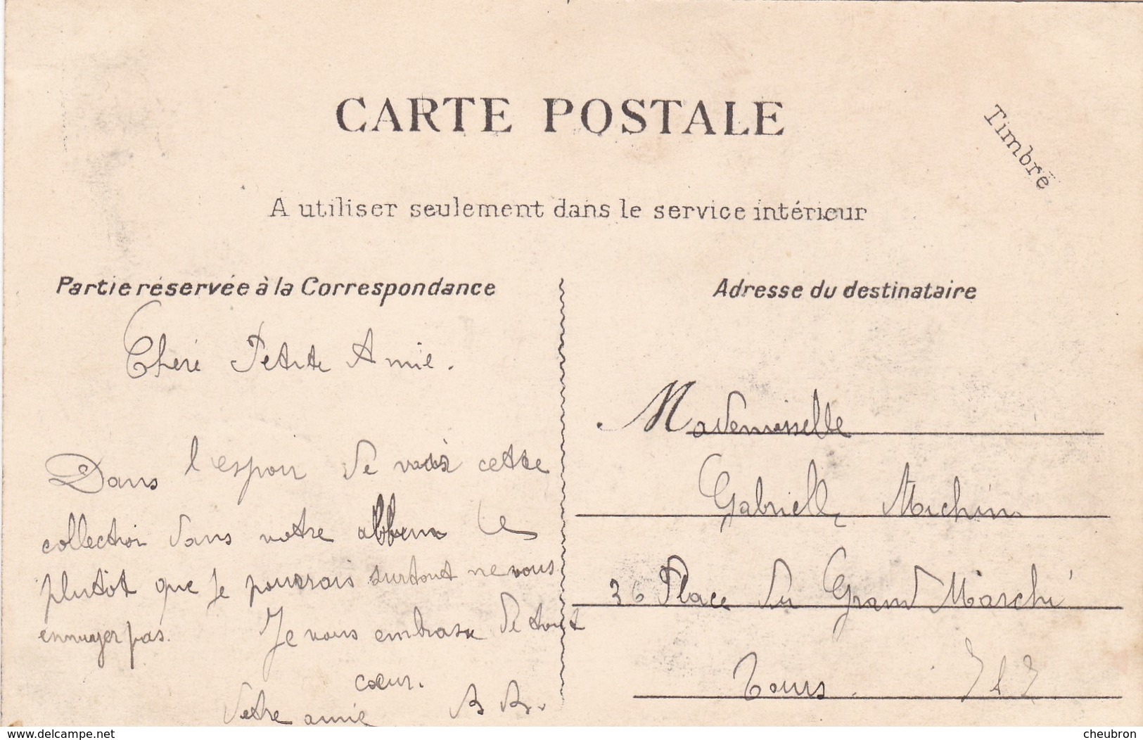 49   LA POSSONNIERE . CPA. LE CHILLEAU. ANNEE 1907 - Other & Unclassified