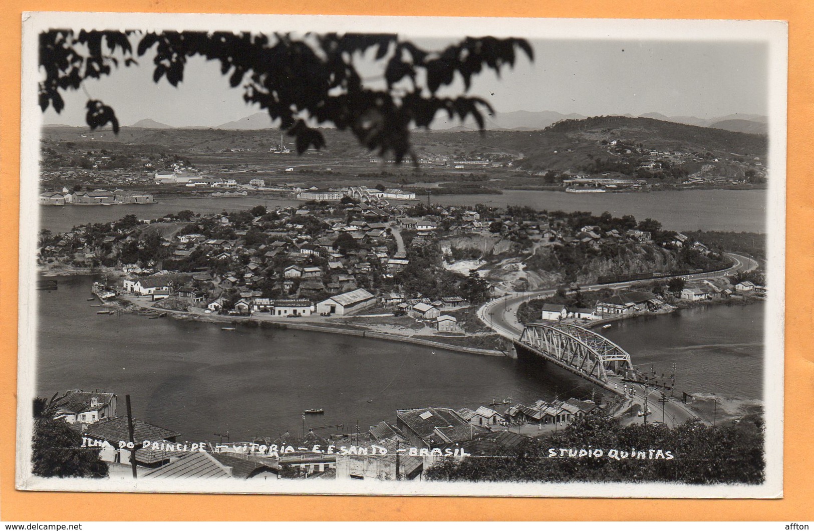 Vitoria Brazil Old Real Photo Postcard - Vitória