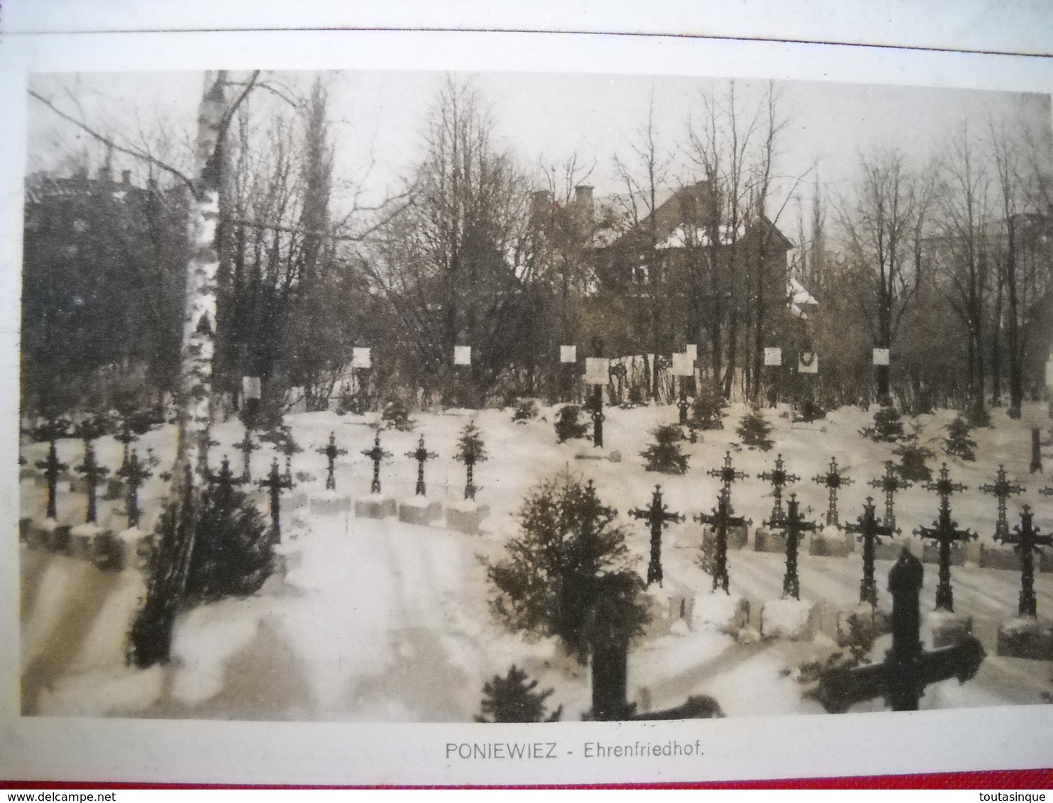 Poniewiez ,lituanie . 2 Cartes . Flub Niewiaza Et Ehrenfriedhof . 3 Photos . - Litauen