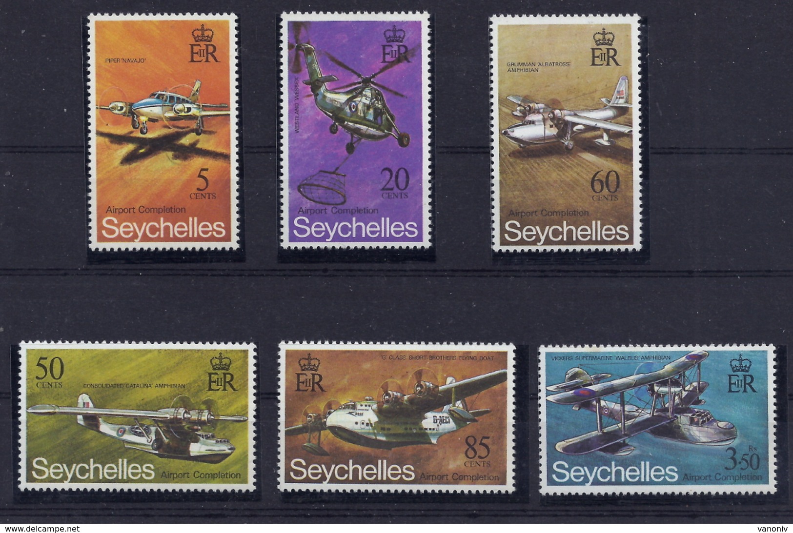 Seychellen 287/292 ** - Seychelles (1976-...)