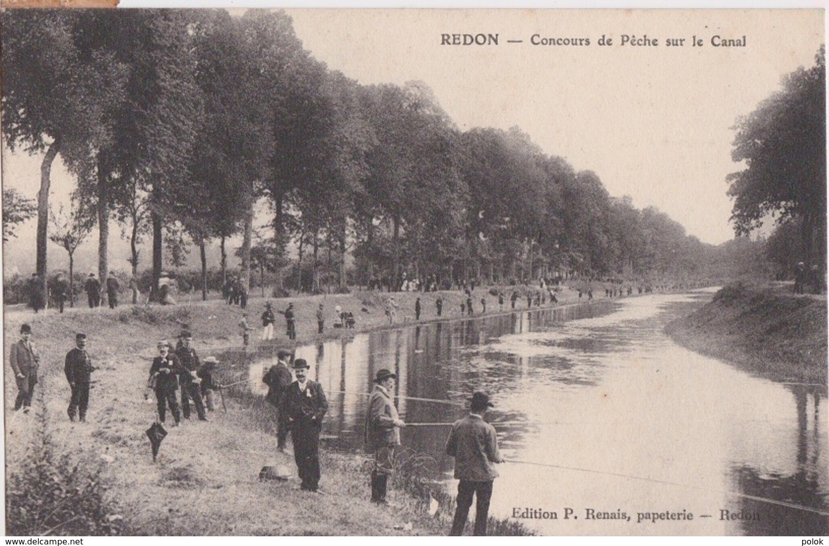 Bv - Cpa REDON - Concours De Pêche Sur Le Canal - Redon