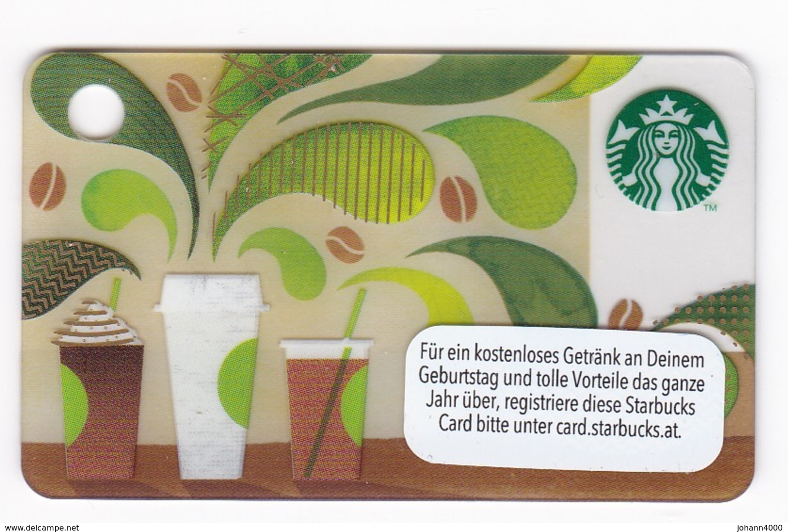 Geschenkkarte Starbucks Card Gift  Kleine Karte - Gift Cards