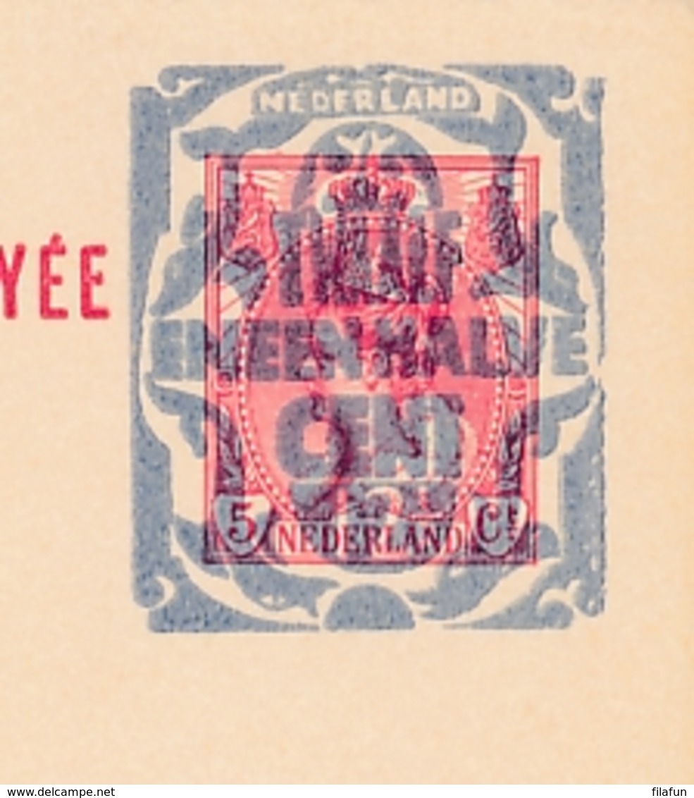 Nederland - 1921 - 12,5+12,5 Op 5+5 Cent Bontkraag, Briefkaart G155 II - Ongebruikt - Material Postal