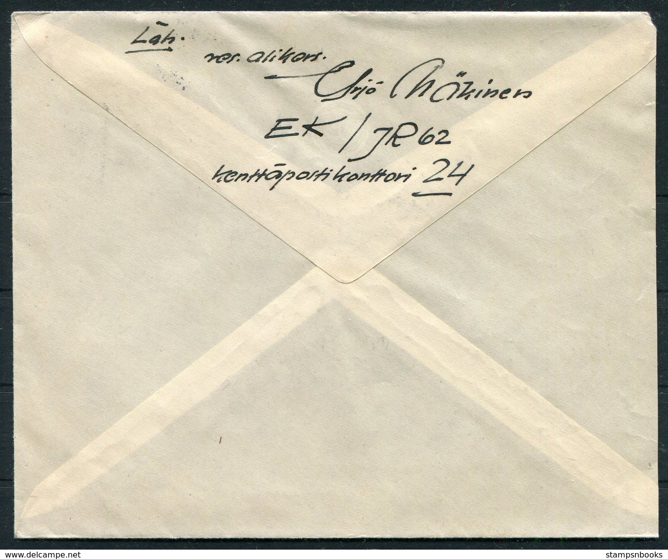 1940 Finland Kenttapostia Faltpost Censor Cover - Pori - Covers & Documents