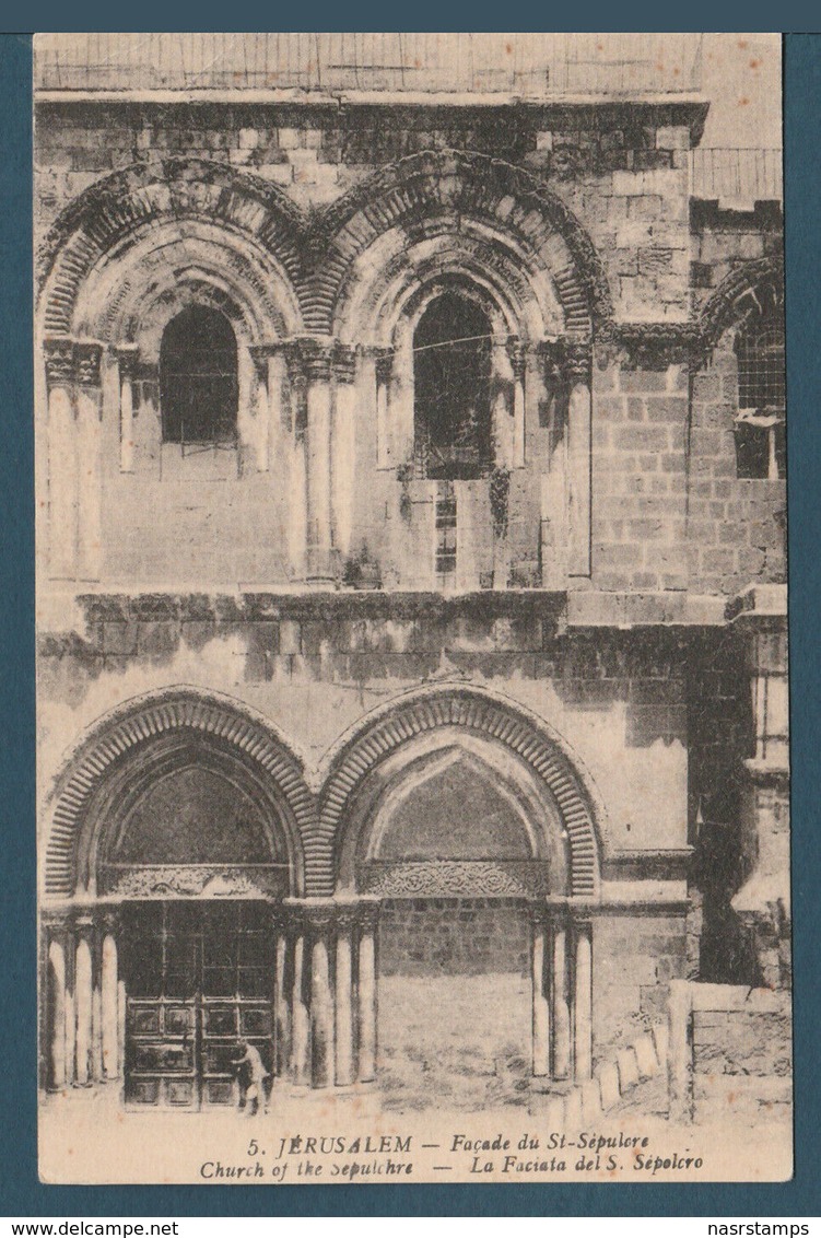 Palestine - RARE - Vintage Post Card - Jerusalem - Church Of The Sepulchre - Andere & Zonder Classificatie