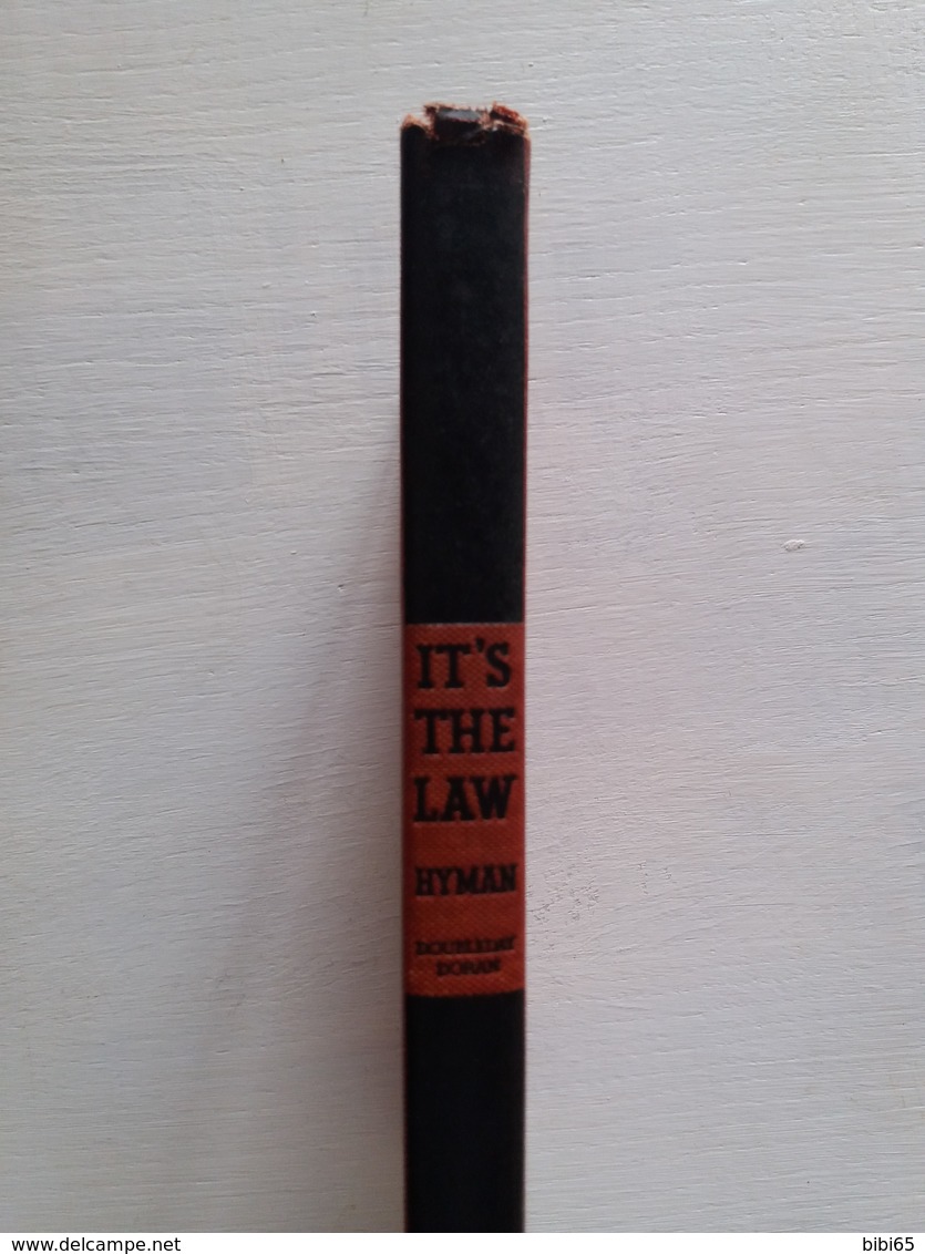 FIRST EDITION 1935 IT'S THE LAW BY HYMAN - 1900-1949