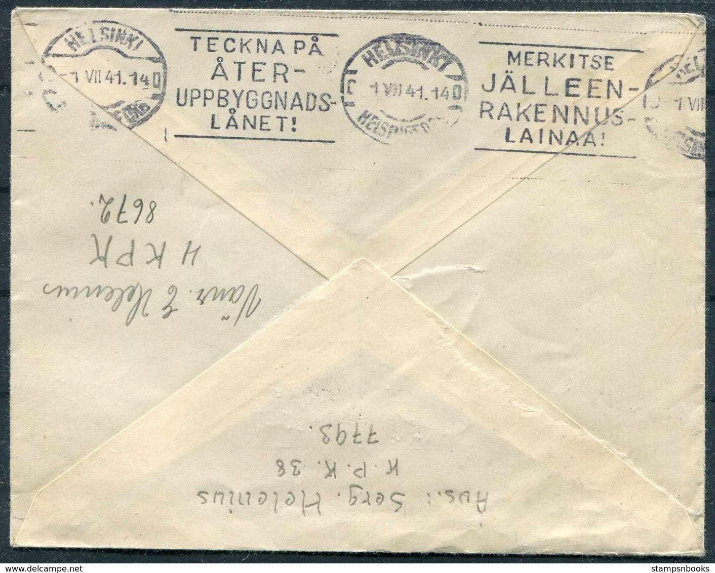 1941 Finland Kenttapostia Faltpost Cover - Covers & Documents