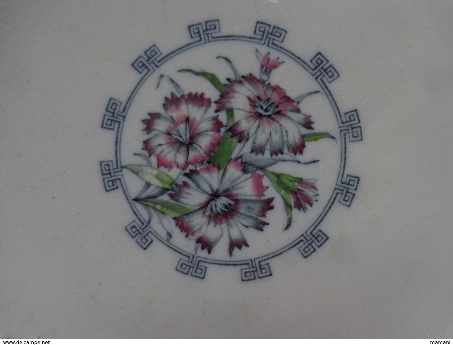 Lot De 3 Assiettes N°  7 6001  Decor De Fleurs A Determiner ? Origine A Determiner Diametre 23 Cm-decor Asiatique - Plates