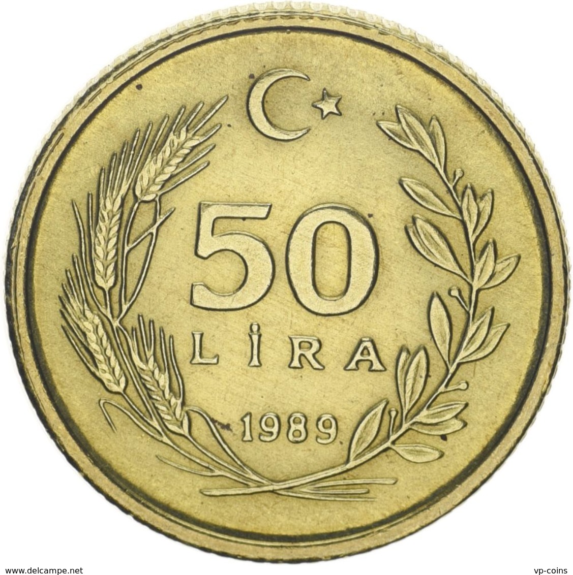 Turkey 50 Lire 1989 AU-UNC - Turkey