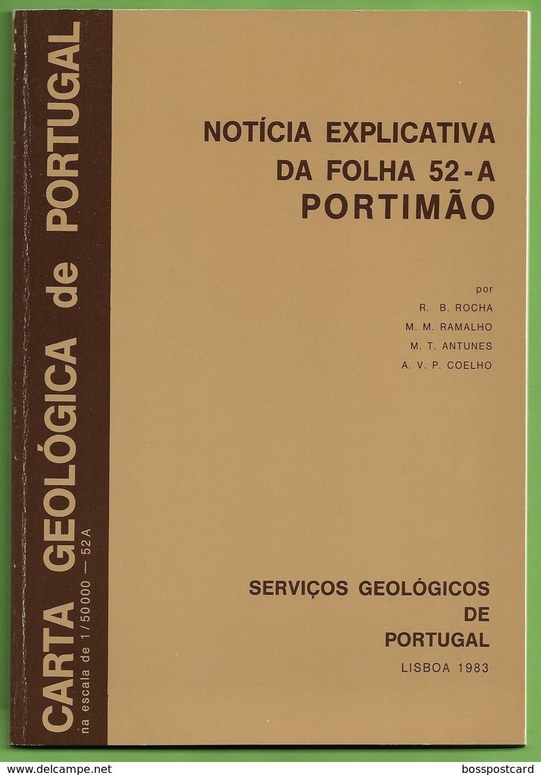 Portimão - Carta Geológica De Portugal + Mapa. Faro. - Geographical Maps