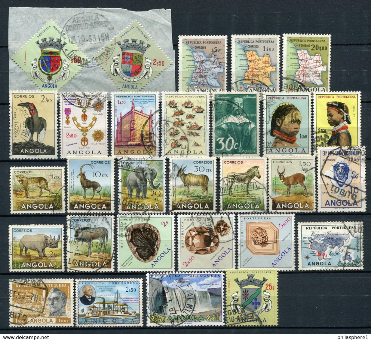 Angola Lot / Kleine Sammlung        O  Used       (003) - Angola