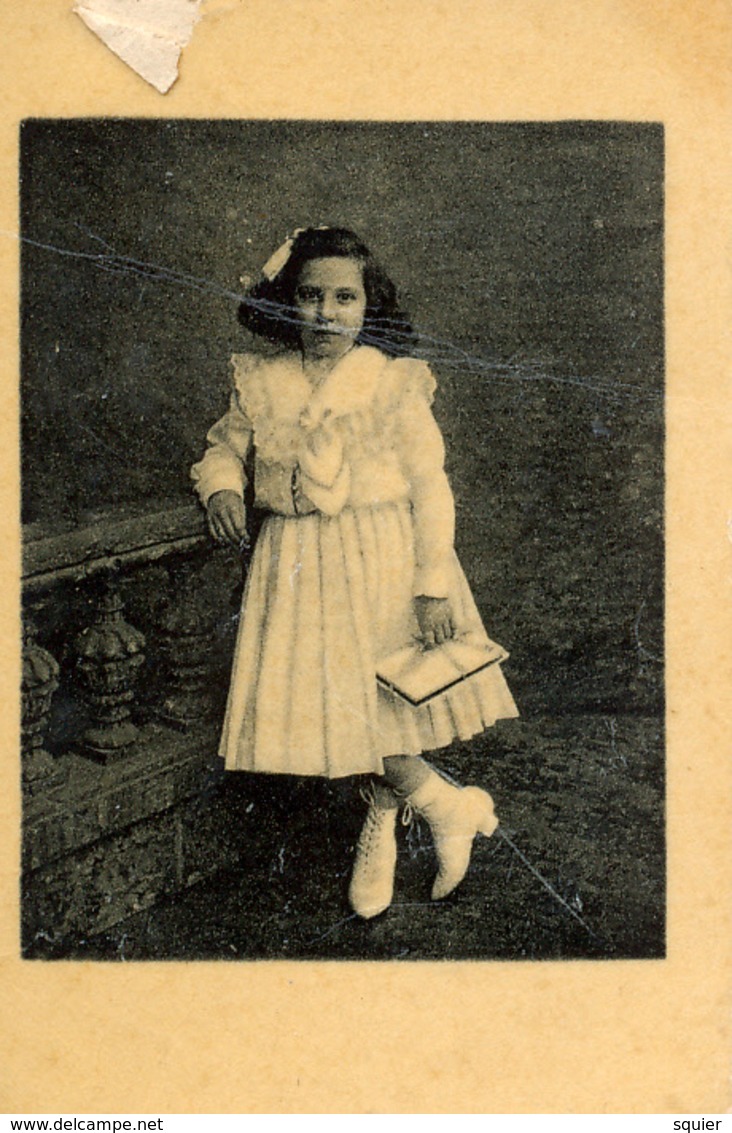 Early Advertisement Card, Girl With Handbag, Koffie, Rookvleesch, Th. Horsman, Westerstraat, Backside - Other & Unclassified