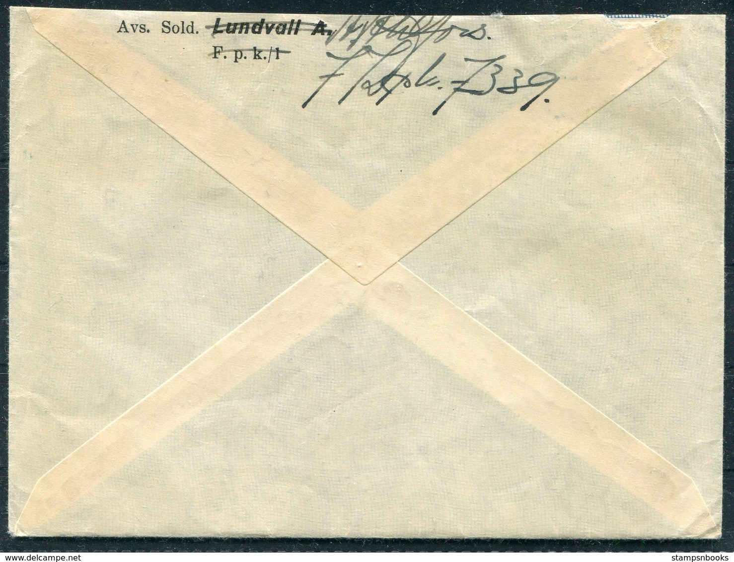 1944 Finland Kenttapostia Faltpost Cover + Letter - Covers & Documents