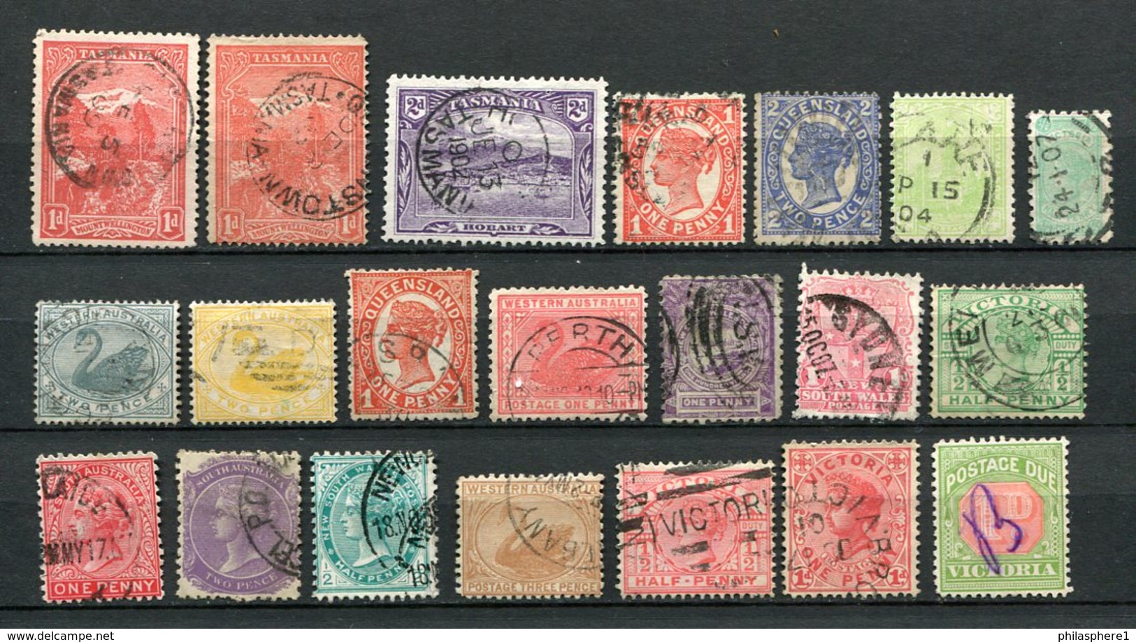 Australische Staaten Lot / Kleine Sammlung        O  Used       (1295) - Collections