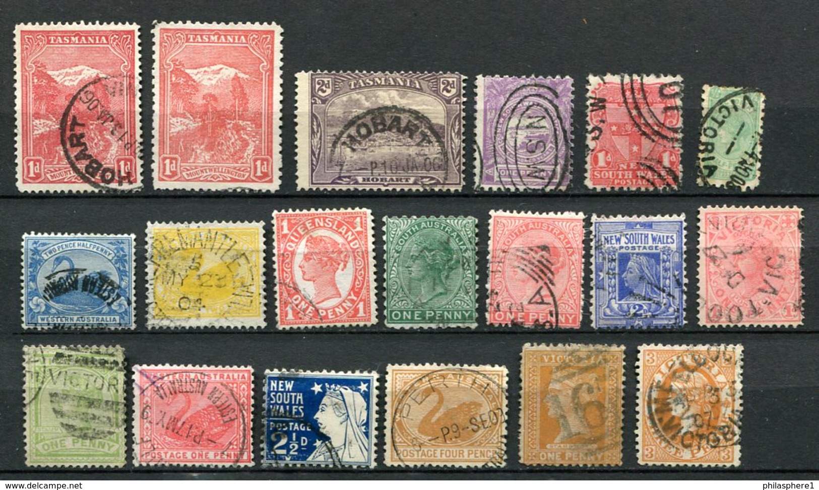 Australische Staaten Lot / Kleine Sammlung        O  Used       (1296) - Colecciones