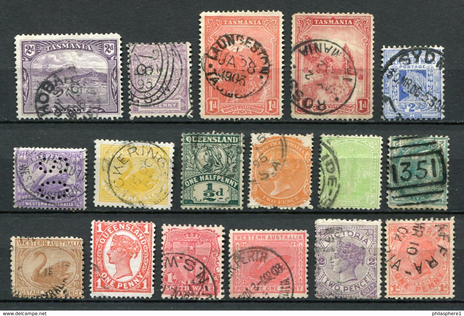 Australische Staaten Lot / Kleine Sammlung        O  Used       (1297) - Sammlungen