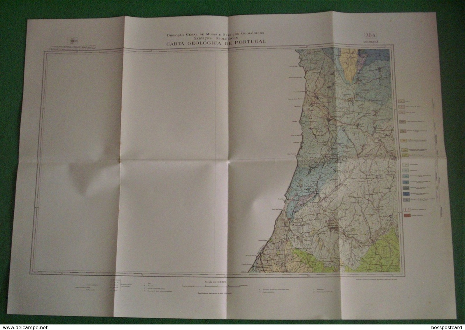 Lourinhã - Carta Geológica De Portugal + Mapa -  Peniche - Geographische Kaarten