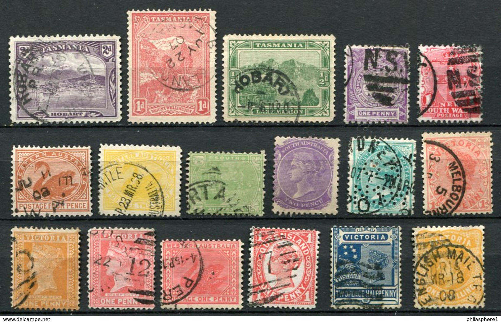 Australische Staaten Lot / Kleine Sammlung        O  Used       (1298) - Colecciones