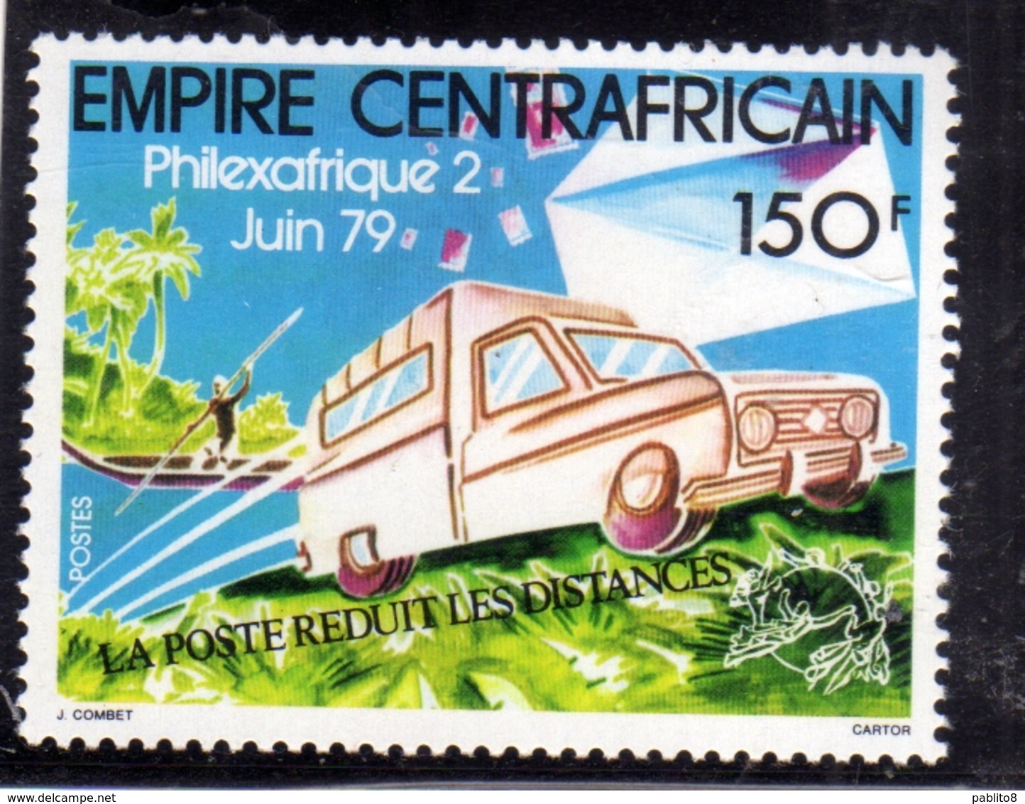 REPUBBLICA CENTRAFRICANA EMPIRE CENTRAFRICAIN CENTRAL AFRICAN REPUBLIC 1979 PHILEXAFRIQUE 2 150f MNH - Repubblica Centroafricana